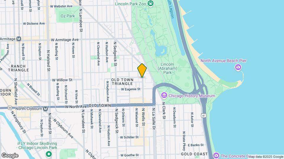 1760 N Wells St, Unit 2F Mapa y Detalles de la Ubicación