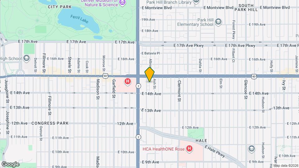 1450 Albion St Map and Location Details