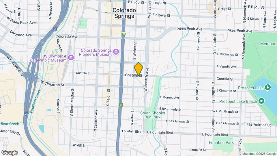 210 Pueblo Ave Map and Location Details