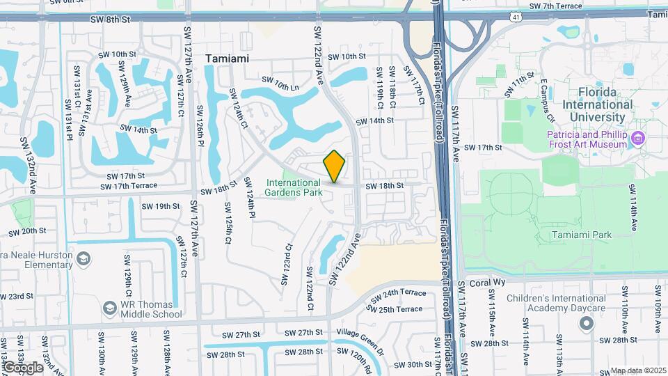 12245 SW 18th Terrace Map and Location Details