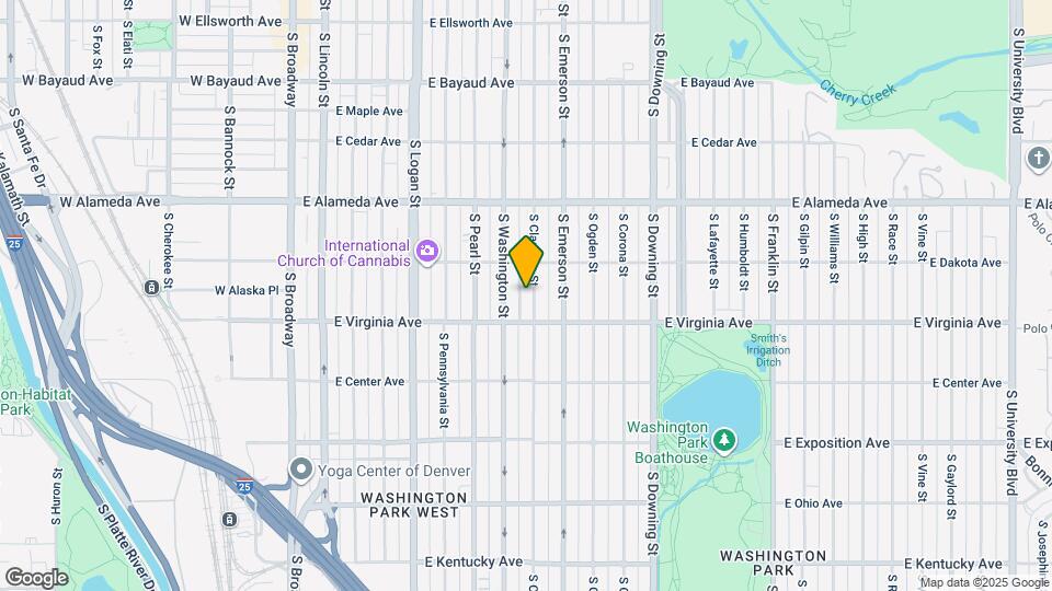 453 S Clarkson St Map and Location Details