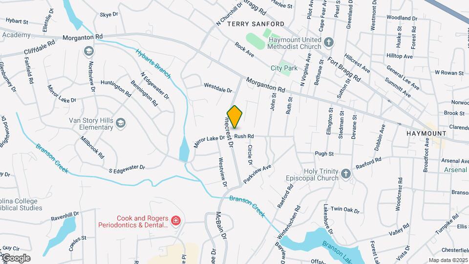 710 Rush Rd Map and Location Details