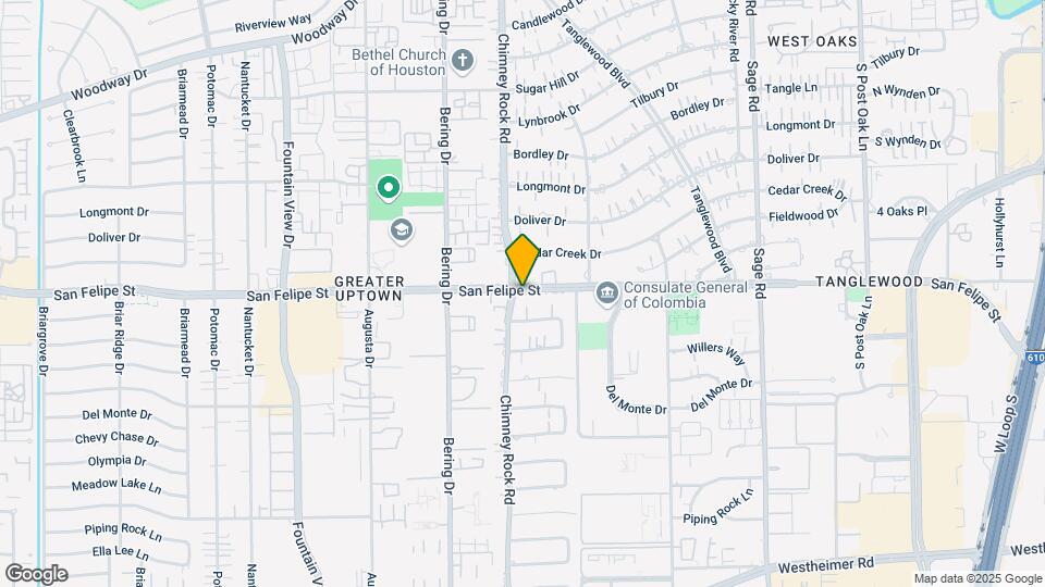 5665 San Felipe St Map and Location Details