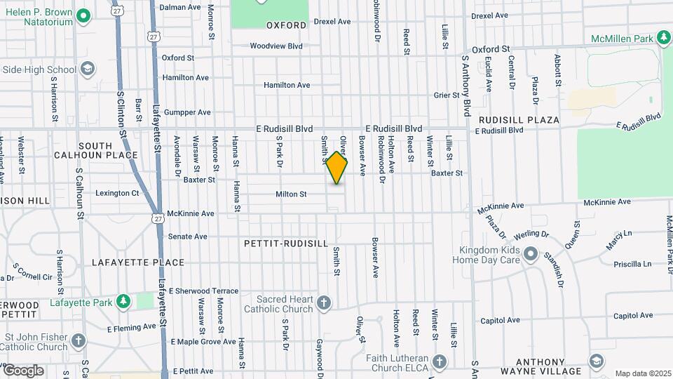 1115 Milton St Map and Location Details