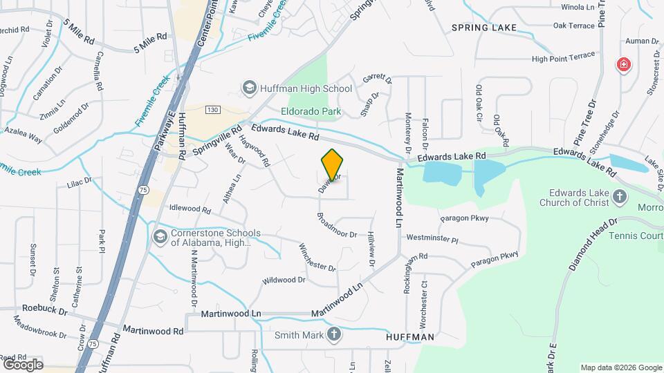 1021 Dawn Dr Mapa y Detalles de la Ubicación