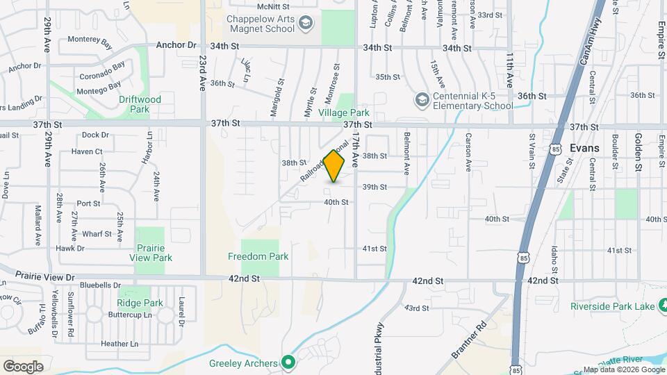 1731 Rowan Ln Map and Location Details