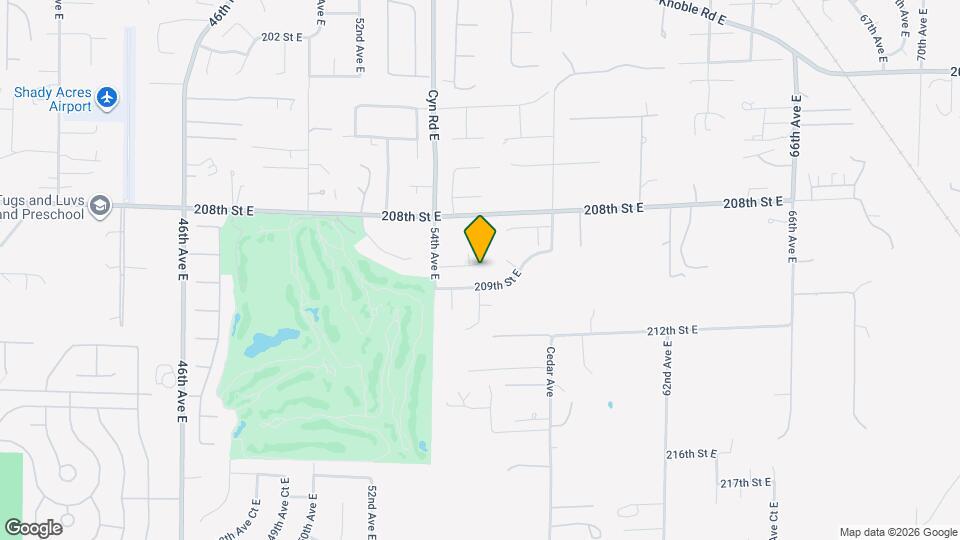 5518 208th St Ct E Map and Location Details