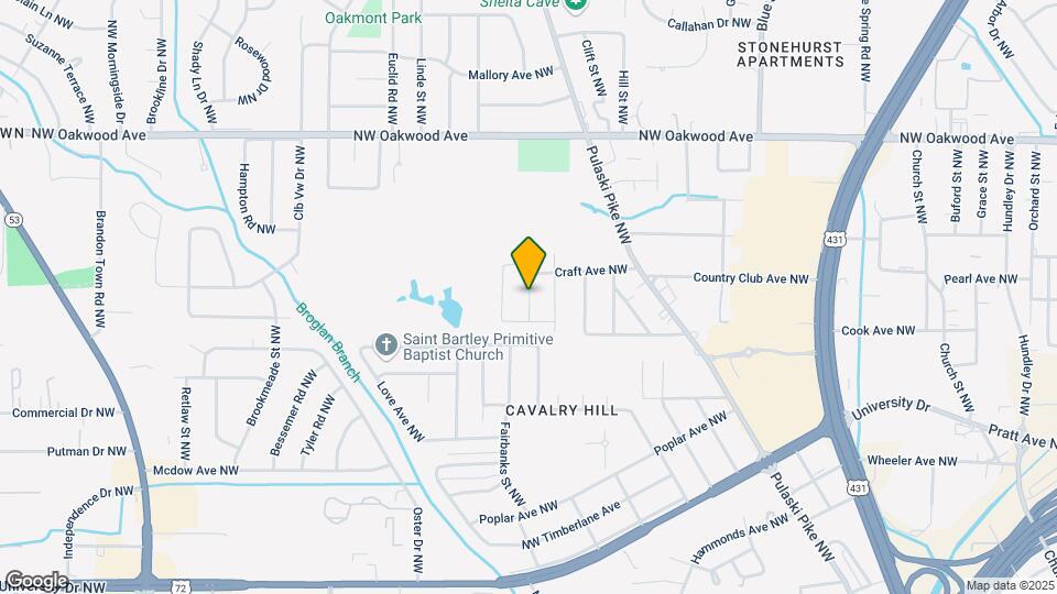 1713 Golf Club Ln NW Map and Location Details