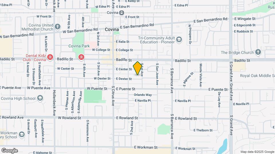 257 E Dexter St Map and Location Details