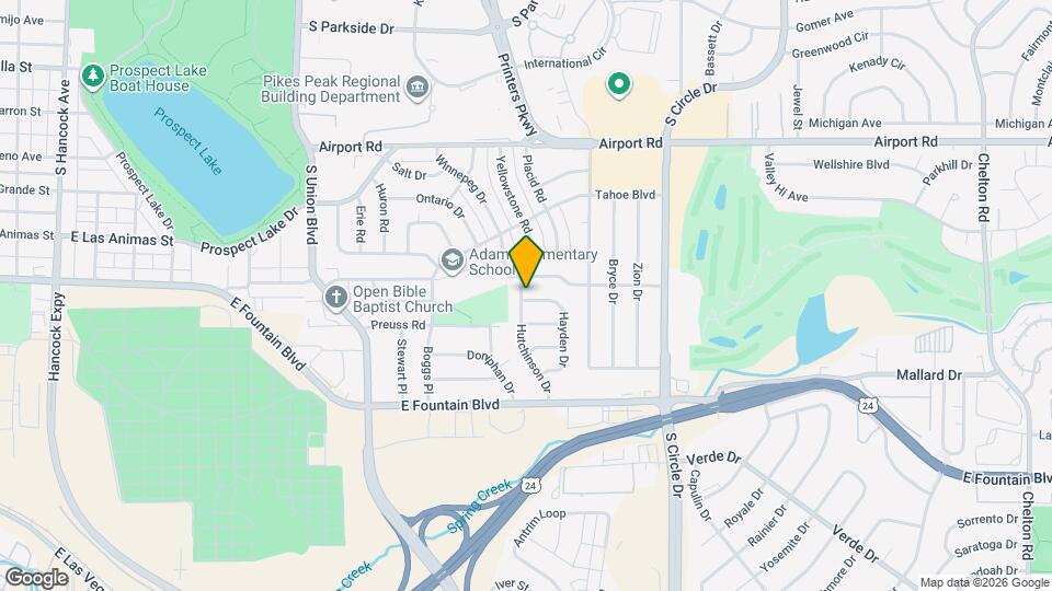 807 Hutchinson Dr Map and Location Details