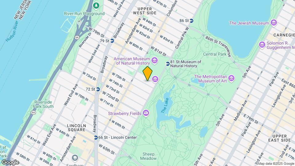 15 W 76th St Mapa y Detalles de la Ubicación