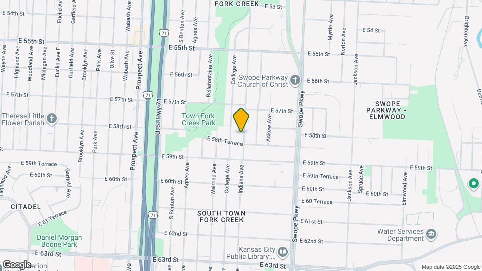 5756 Indiana Ave Map and Location Details