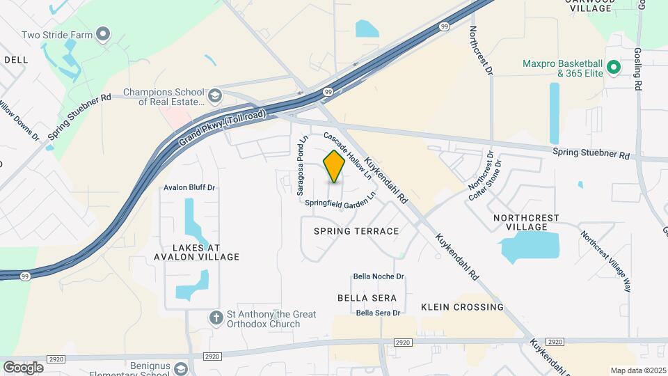 21722 Prairie Spring Ln Map and Location Details