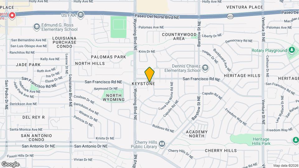 7576 Keystone Dr NE Map and Location Details