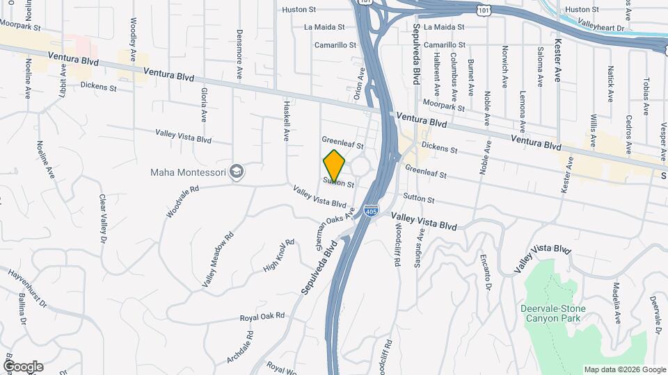 15434 Sutton St Map and Location Details