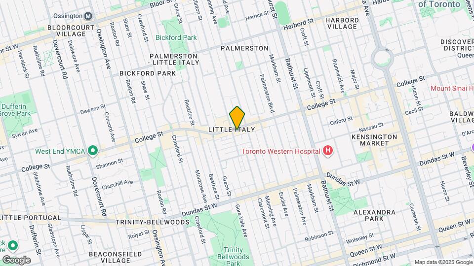 587 College St, Unit Units 1-4 Map and Location Details