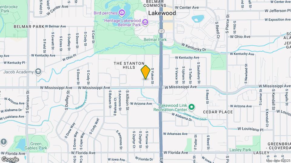 1064-1064 S Yarrow St Map and Location Details