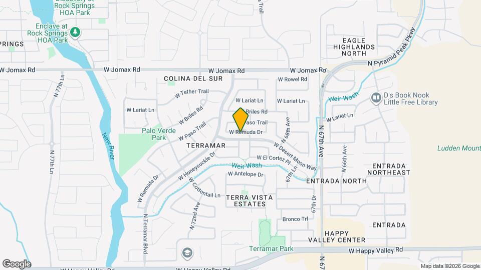 6933 W Remuda Dr Map and Location Details