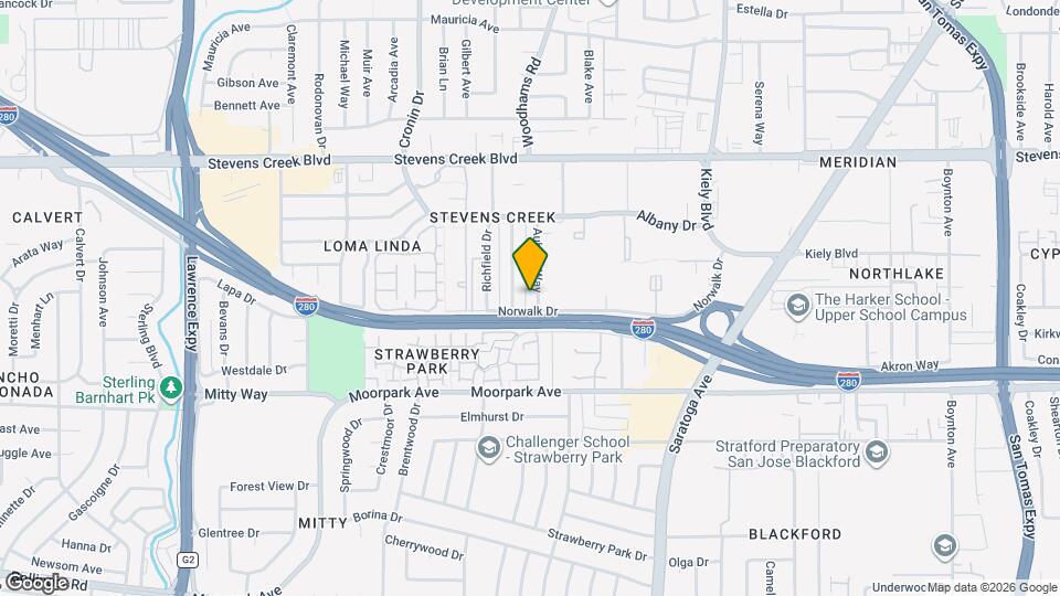 481 Auburn Way Map and Location Details