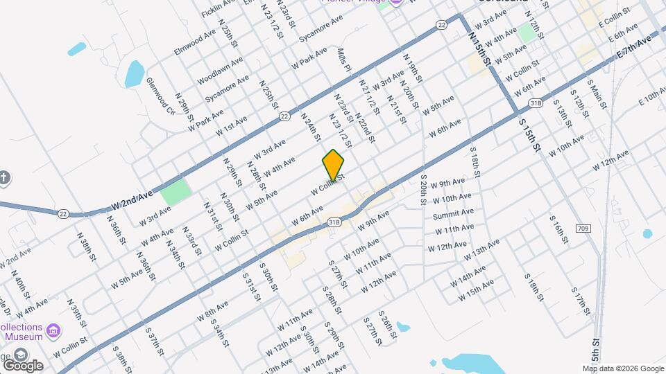 1509 W Collin St Map and Location Details