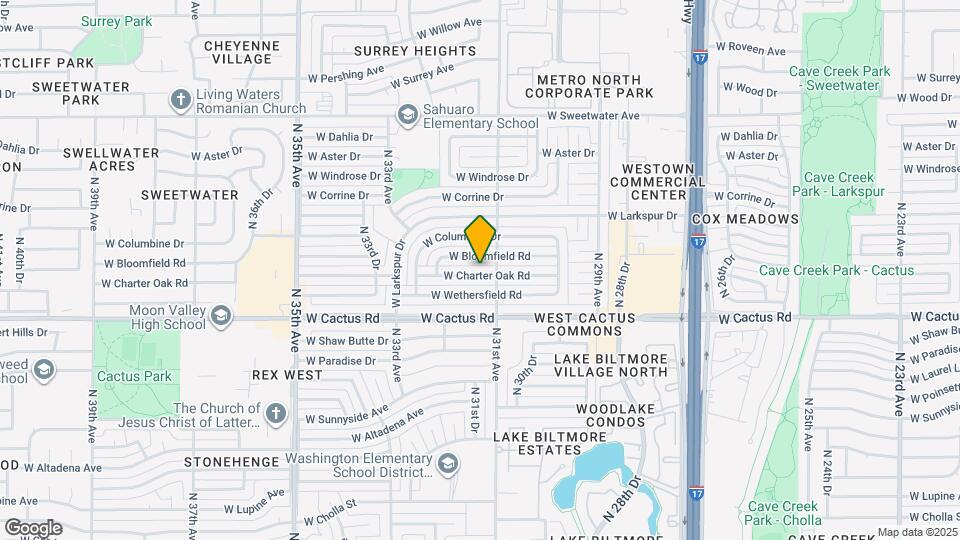 3114 W Charter Oak Rd Map and Location Details