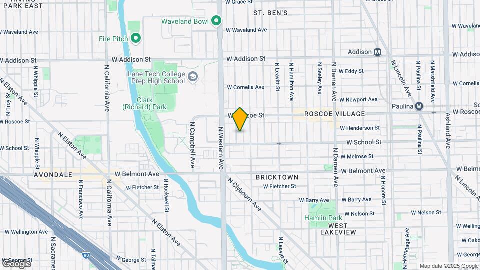 3317 N Claremont Ave Map and Location Details