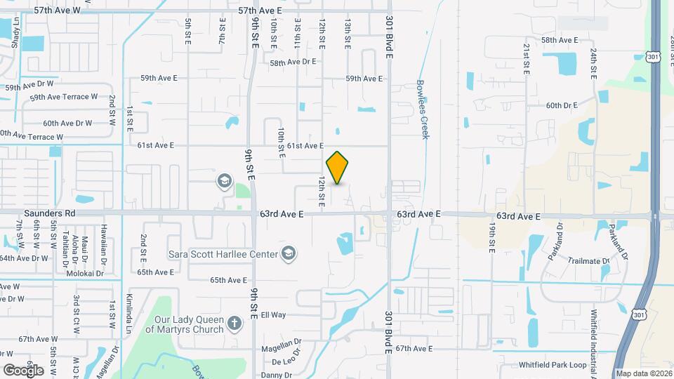 6205 12th St Ct E Map and Location Details