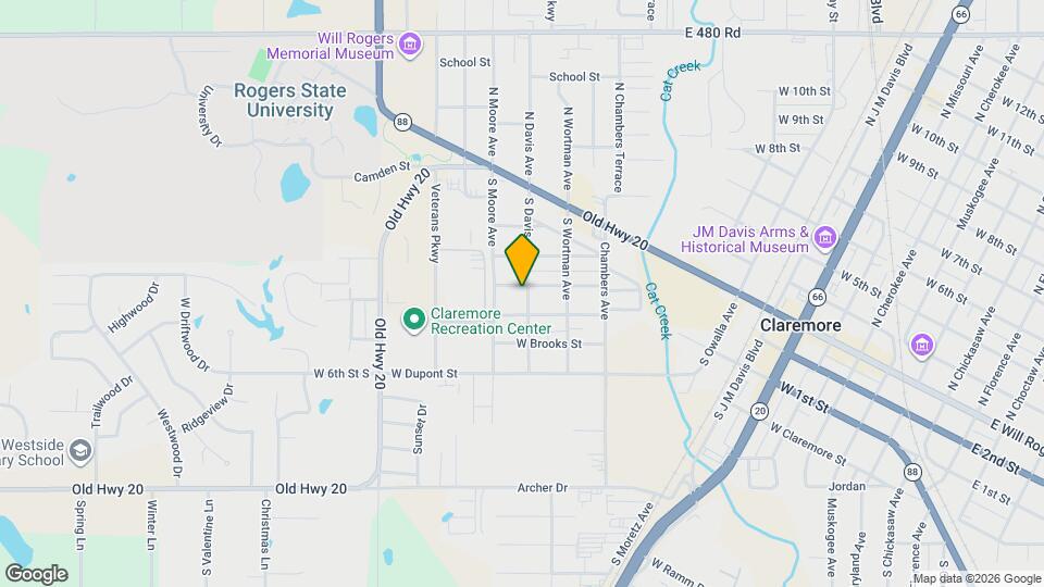 401 S Davis Ave Map and Location Details