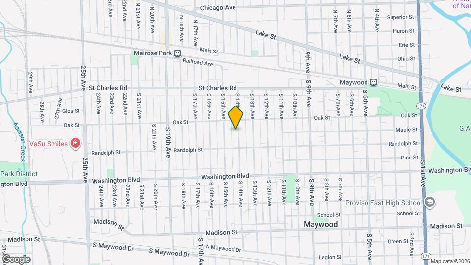 218 S 14th Ave Map and Location Details