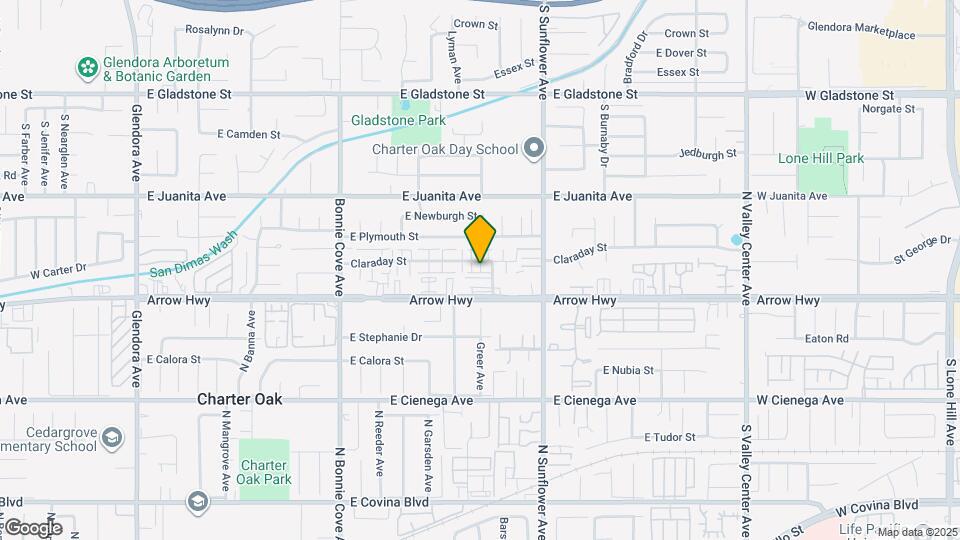 734 Claraday St Map and Location Details