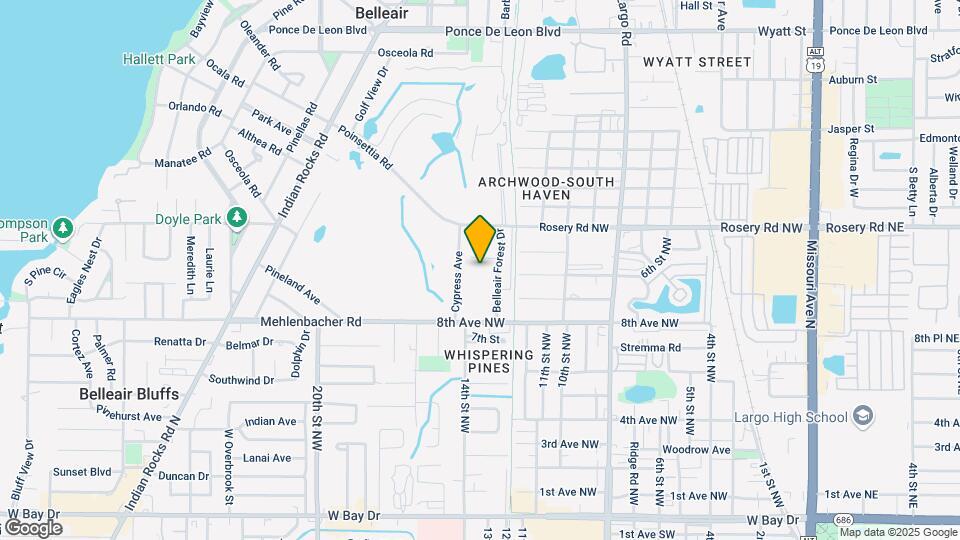 Belleair Forest Condominium Map and Location Details