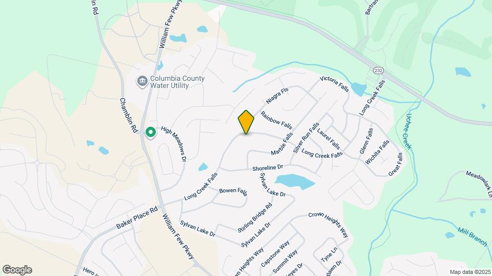 1889 Long Creek Falls Map and Location Details