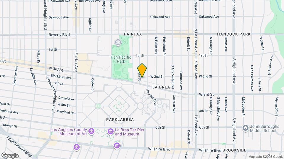 210 S Vista St Map and Location Details