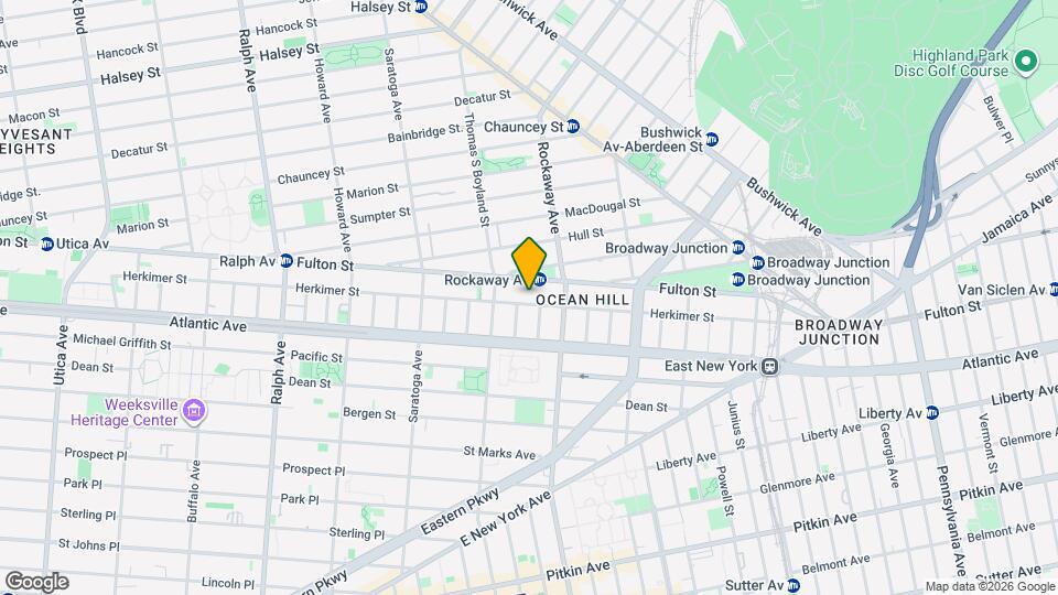 1245 Herkimer St Map and Location Details