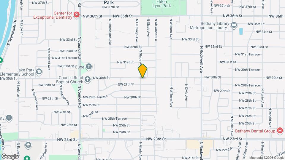 3032 N Glade Ave Map and Location Details