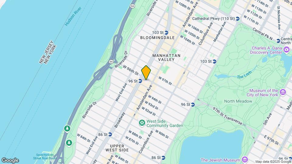 210 W 96th St Map and Location Details