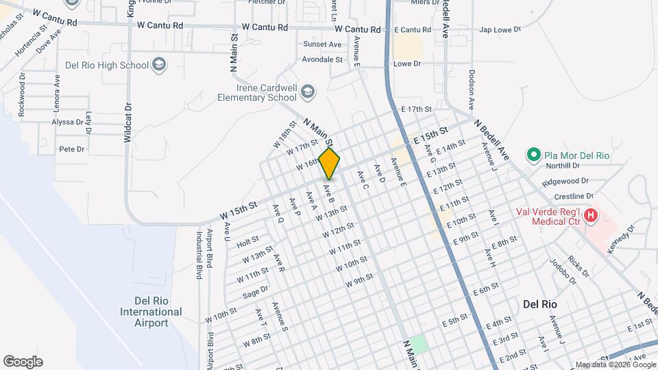 1605 Ave B Map and Location Details