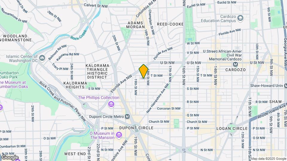 1817 Swann St NW Map and Location Details