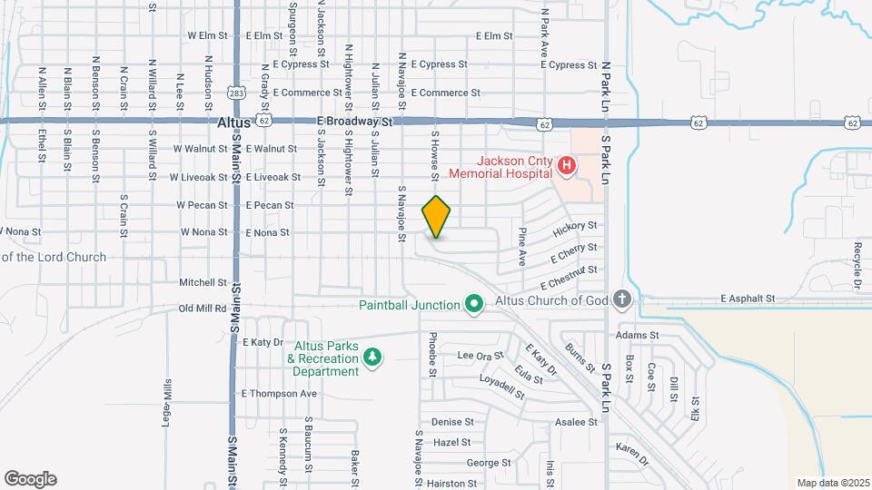 801 Hickory St Mapa y Detalles de la Ubicación