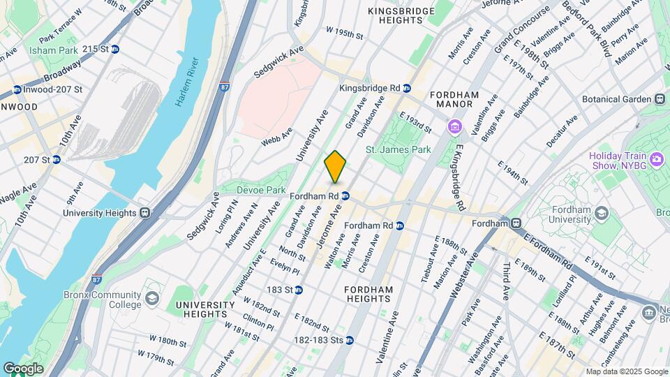 11-25 W Fordham Rd Map and Location Details