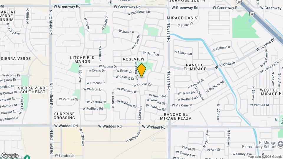 13277 W Gelding Cir Mapa y Detalles de la Ubicación
