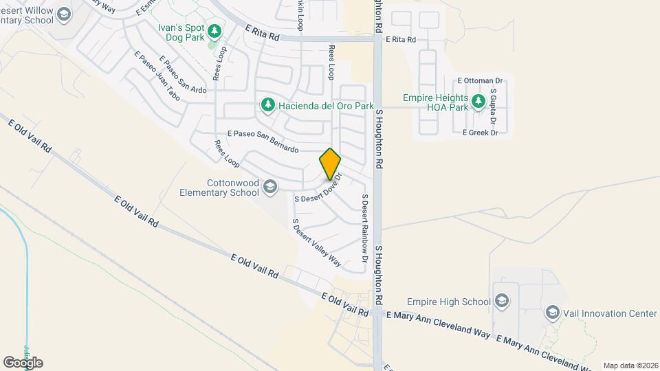8640 S Desert Dove Dr Map and Location Details