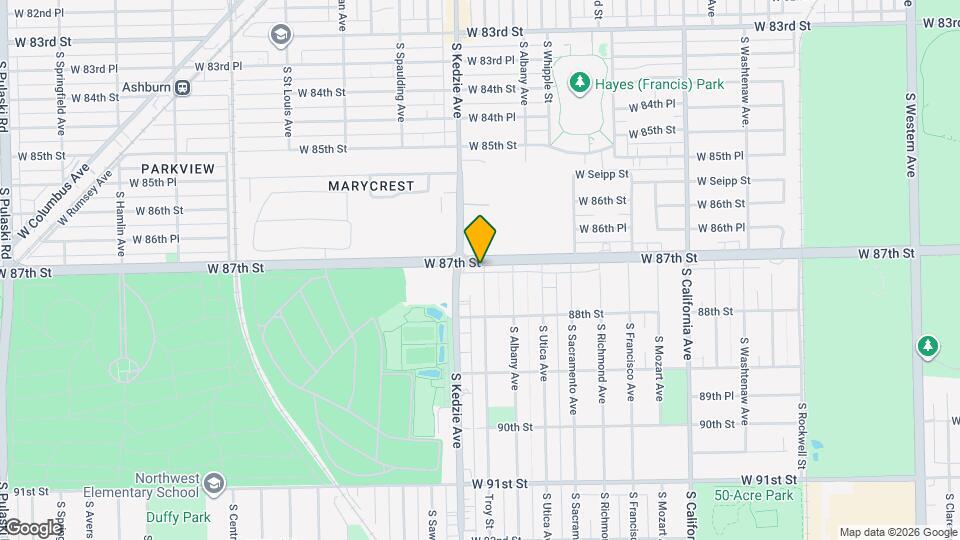 8706 S Troy Ave Map and Location Details
