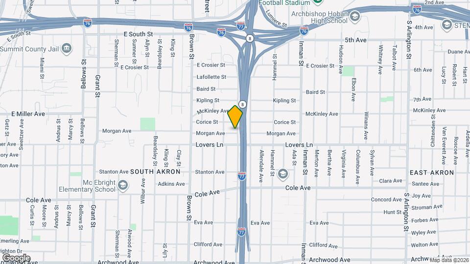 629 Morgan Ave Map and Location Details