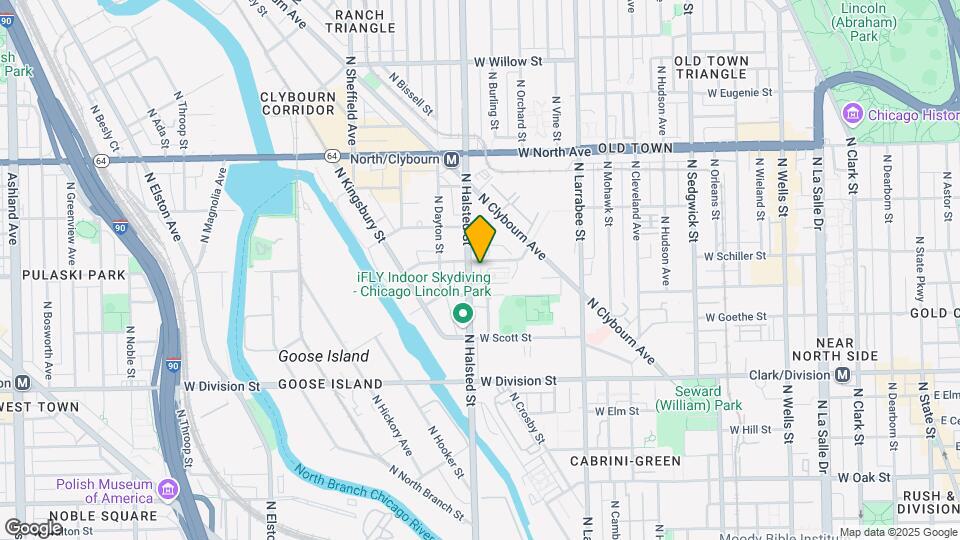 730 W Eastman St Map and Location Details