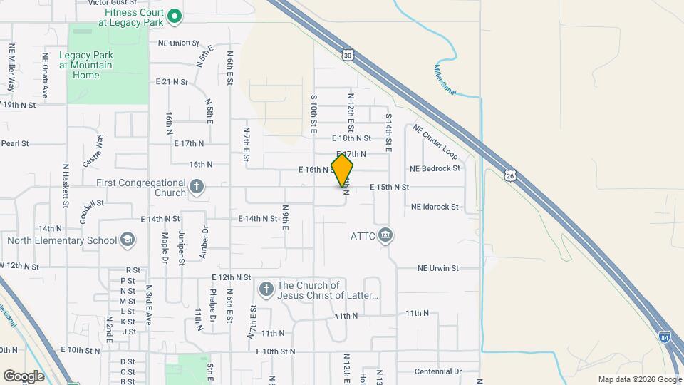 1055 E 15th N St Map and Location Details