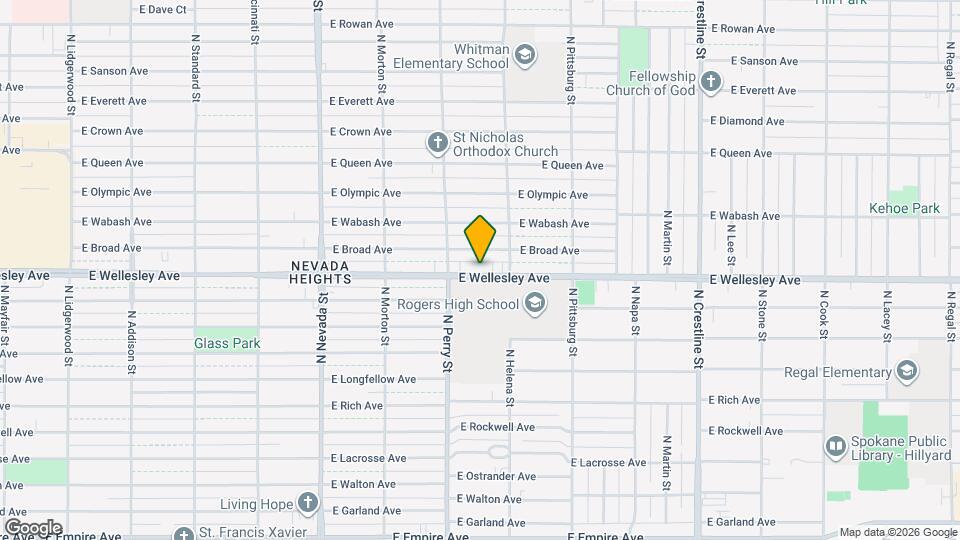 1503 E Wellesley Ave Map and Location Details