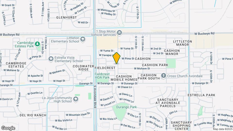 1701 S 113th Dr Map and Location Details