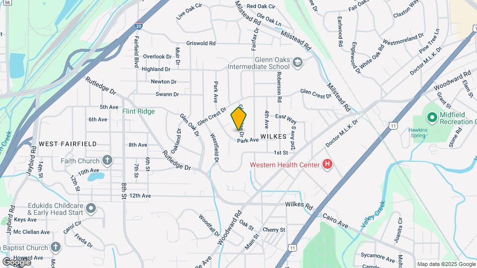 836 Glen Ridge Dr Map and Location Details