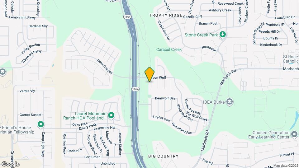 1523 Hawkwolf Creek Map and Location Details